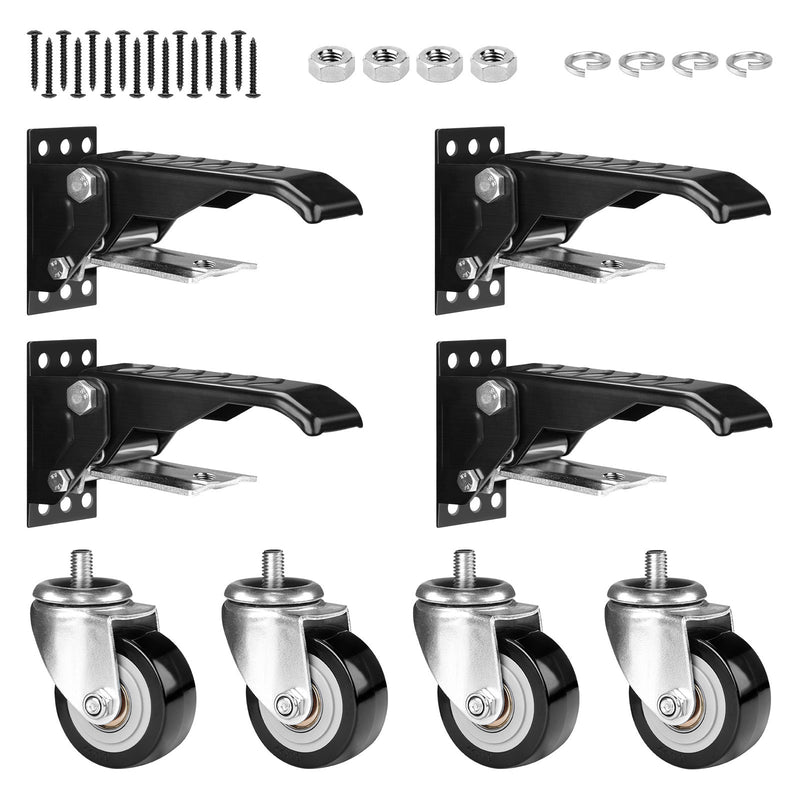 Schwerlastrollen absenkbar für Werkbank – 50 mm, verstellbar, 150 kg Traglast