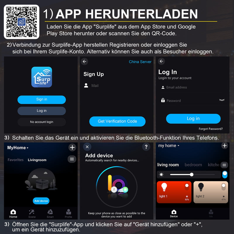 Smart Light Curtain LED Lichterketten Vorhang mit App Steuerung, Musikmodus & 400 LEDs – IP44 Innen & Außen