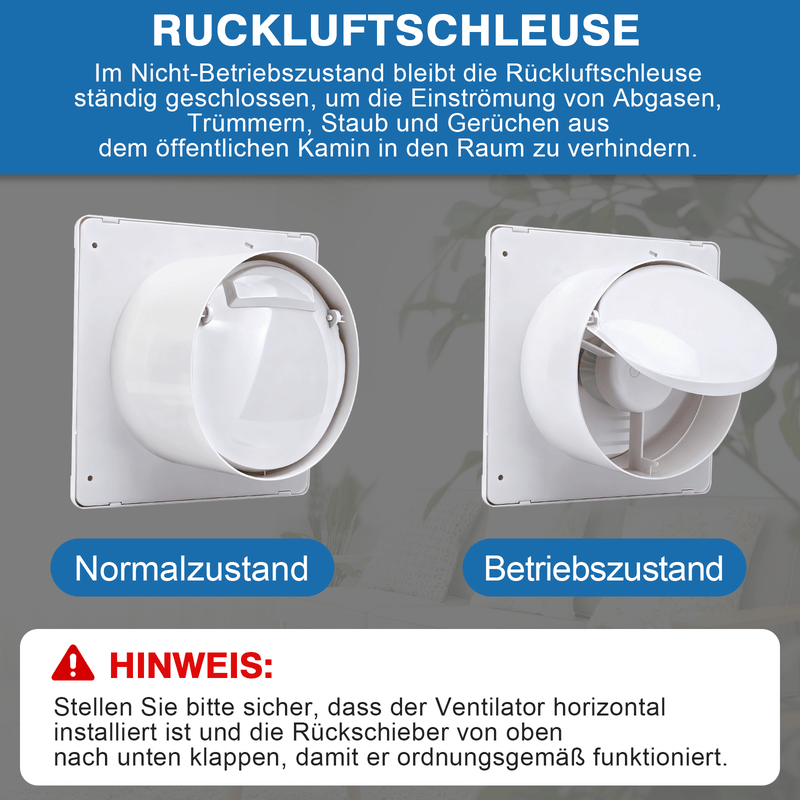Solar Ventilator 150/200mm – Leise, Akku - betrieben, Hühnerstall, Gewächshaus & Schuppen