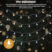 Sternenlichterkette für festliche Stimmung – 144 LEDs, 2 m Warmweiß