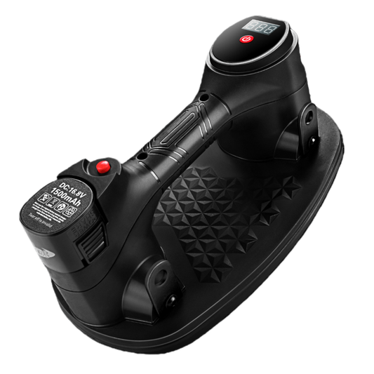 Tragbares elektrisches Vakuum - Hebegerät mit 2 Akkus – kabelloser Saugheber für Glas, Fliesen, Stein & Metall, 240 kg Tragkraft