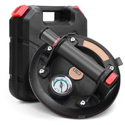 Vakuum Glasheber mit Manometer 280 kg – 8 Zoll Saugheber für Fliesen, Metall, Glas – Profi Saugnapf