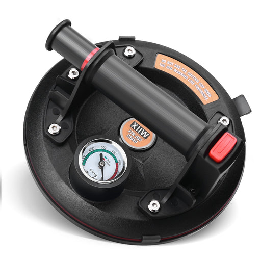Vakuum Glasheber mit Manometer 280 kg – 8 Zoll Saugheber für Fliesen, Metall, Glas – Profi Saugnapf