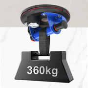 Vakuum Saugheber 200 mm – Hand - Pumpensaugheber mit Edelstahlgriff & Vakuumanzeige für Glas, Metall, Fenster & Fliesen – bis 360 kg Tragkraft