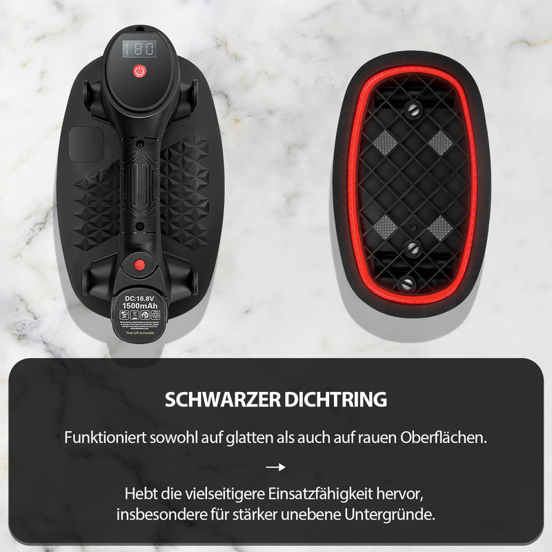 Vakuum - Saugheber‌ Elektrischer Akku 240kg | Automatische Druckregulierung‌ ‌Professioneller Plattenheber für Feinsteinzeug Terrassenplatten&Glas