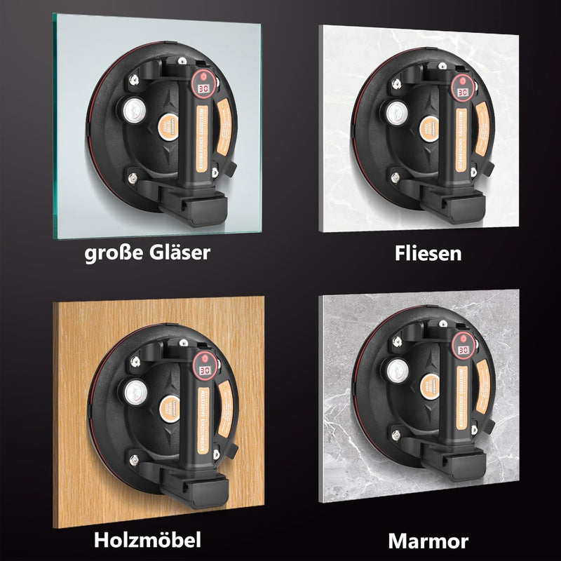 Vakuumsauger 300 kg mit Akku – Elektrischer Glasheber für Heimwerker