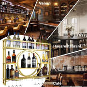 Wandmontiertes Weinregal – 3 Größen, Hohe Kapazität, Stilvolles Design