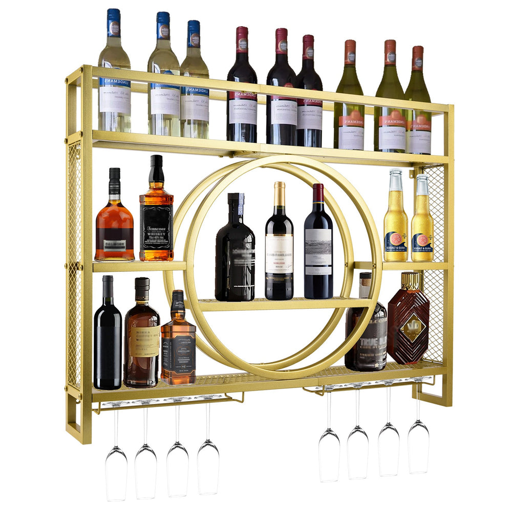 Wall-mounted wine rack – 3 sizes, high capacity, stylish design