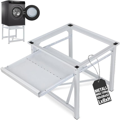 Waschmaschinenpodest mit Schublade 150kg | Hochwasser - Schutz & Anti - Rutsch