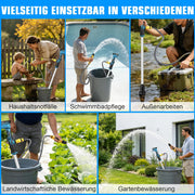 XIIW 18V Akku - Stabpumpe 3000L/h | Universelle Wasserpumpe für 18V Akkusysteme | Tauchpumpe inkl. 2x 2.0Ah Akku & 3/4" Anschluss