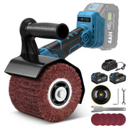 XIIW 3-in-1 Cordless Satin Finishing Machine 1200W, Brush Sander & Polisher, 2×4.0Ah Batteries, 5500–9000 rpm, M14