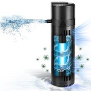 XIIW 4-in-1 Aquarium UVC Clarifier Pump 800L/H, UV-C internal filter against green & cloudy water, for 150–300L tanks