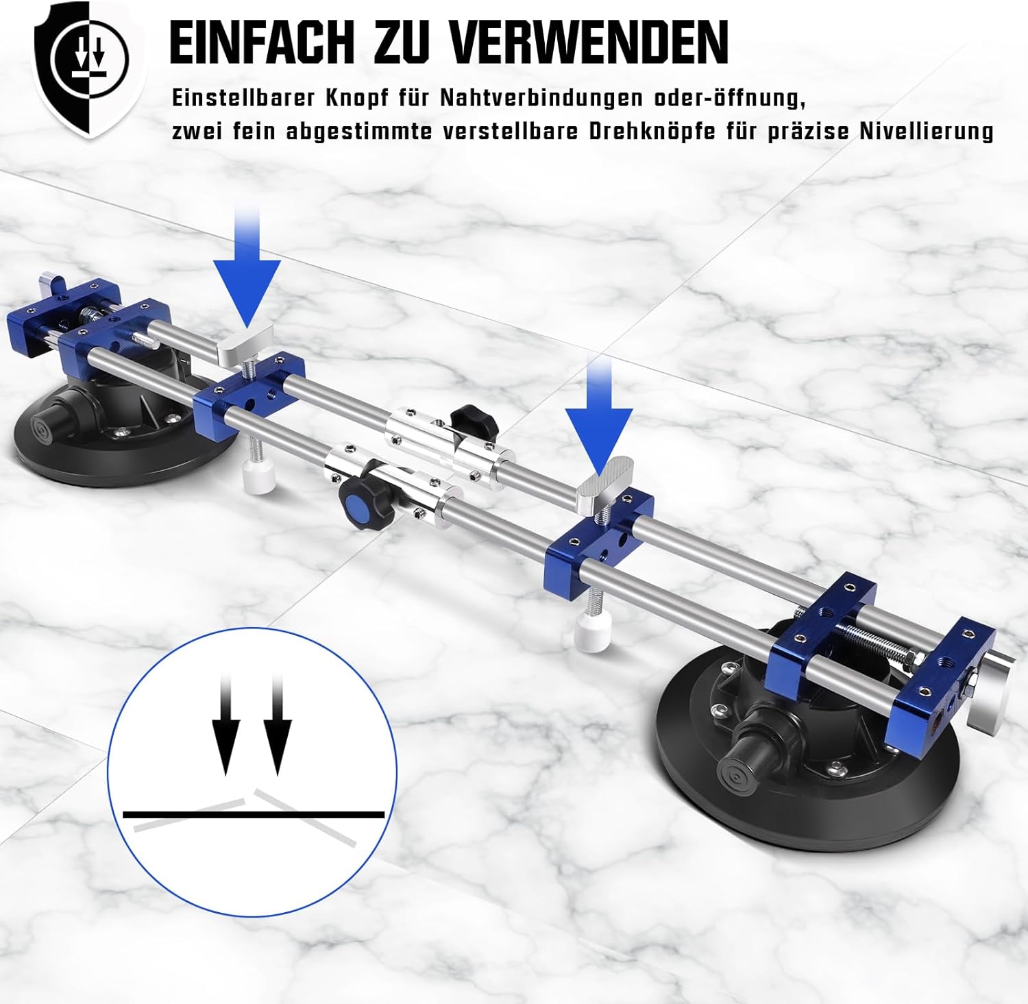 XIIW 90 - 270° Vakuumheber Glasheber 7 Zoll Max.180KG Nahtlose Nahtsetzer
