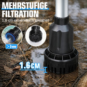 XIIW accu-waterpomp met 2×4Ah-accu’s, 3600 l/u, 10 m opvoerhoogte, 3/4 inch – transferpomp voor regenton, zwembad, kelder & tuin