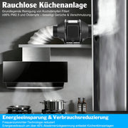 XIIW EC Rohrventilator 150 mm WLAN, 683 m³/h, 70W Inline Rohrlüfter mit Temperatur- & Feuchtigkeitssensor, Timer, IP44