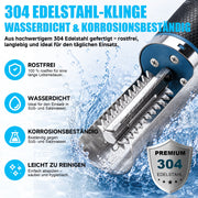 XIIW Elektrischer Fischentschupper 650W 7500 U/min, Fischschupper mit 304 Edelstahl, abwaschbar, 180° Schutzhaube, 2200mAh Akku