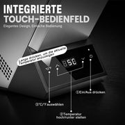 XIIW Elektrischer Weinkühler 5–18 °C, Flaschenkühler bis Ø92 mm mit Touchscreen, 39 dB für Wein, Sekt & Champagner