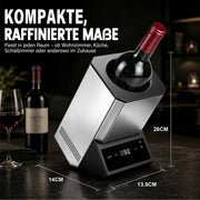 XIIW Elektrischer Weinkühler 5–18 °C, Flaschenkühler bis Ø92 mm mit Touchscreen, 39 dB für Wein, Sekt & Champagner