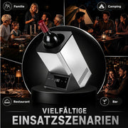 XIIW Elektrischer Weinkühler 5–18 °C, Flaschenkühler bis Ø92 mm mit Touchscreen, 39 dB für Wein, Sekt & Champagner