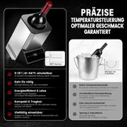 XIIW Elektrischer Weinkühler 5–18 °C, Flaschenkühler bis Ø92 mm mit Touchscreen, 39 dB für Wein, Sekt & Champagner
