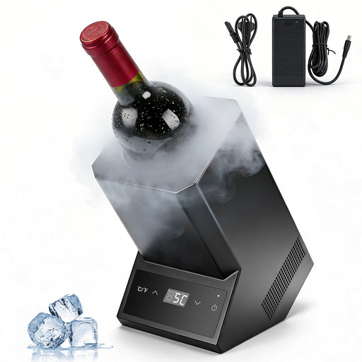 XIIW Elektrischer Weinkühler mit Touchscreen 5 - 18℃ | Leiser Flaschenkühler 39dB für Wein & Champagner | Smarter Weintemperierer Schwarz