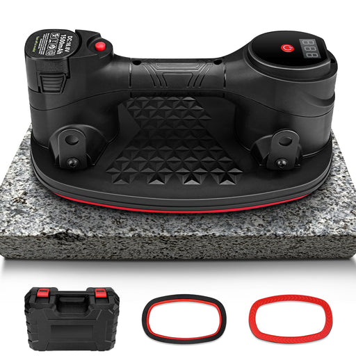 XIIW Fliesensauger Akku Elektrisch | 240kg Vakuum - Saugheber für Terrassenplatten & Glas | Automatischer Einhand - Plattenheber