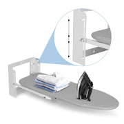 XIIW Höhenverstellbares Wand - Bügelbrett – Klappbar und Platzsparend für kleine Wohnungen – 92 x 31 cm, bis 15 kg