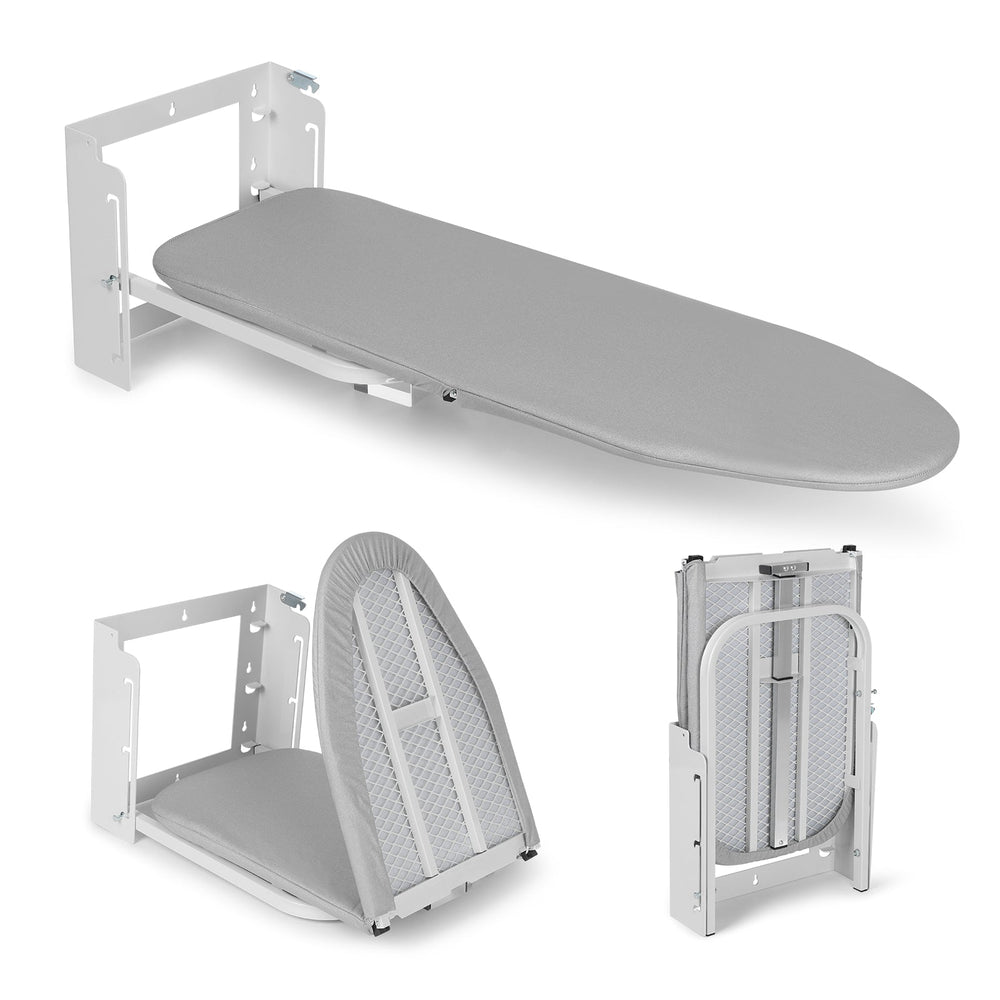 XIIW in hoogte verstelbare wandstrijkplank – inklapbaar en ruimtebesparend voor kleine appartementen – 92 x 31 cm, tot 15 kg