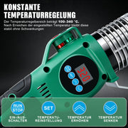 XIIW Saldatrice a bicchiere 1500 W, display digitale, 6 matrici riscaldanti Ø20–63 mm per PPR, PE, PB e PERT
