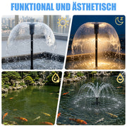 XIIW pond filter with UVC, 45W pump 3000 l/h, RGB light, 3 fountain nozzles & waterfall