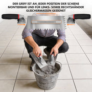 Zahnglättekelle Set – 6 austauschbare Klingen, ergonomischer Griff, ideal für Fliesen, Naturstein, Beton & Bodenbeläge