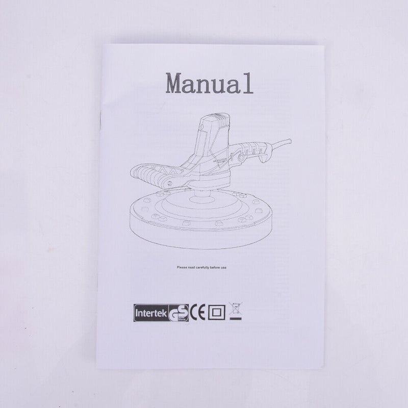 XIIW 1280W Putzglättmaschine | 4 x Schleifscheibe | 1 x Schwammscheibe | Ersatz-Kohlebürsten - XIIW