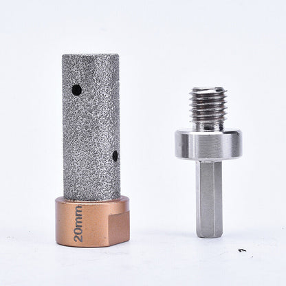 M14 Bohrkrone 20/27/35/55/68+Fingerfräser+HEX Adapter + 2x Diascheibe 125mm - XIIW