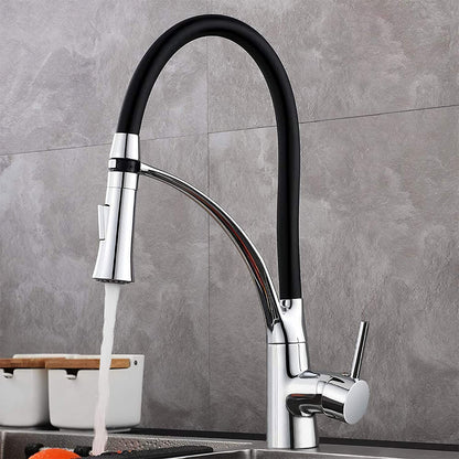XIIW Wasserhahn Küchenarmatur | Hochdruck | mit Brause | 2 Strahlarten | 360° | Warm- und Kaltwasser - XIIW