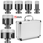 6tlg M14 Diamantbohrer Lochsäge Ø 20/35/40/45/50/68mm Nass+Trocke