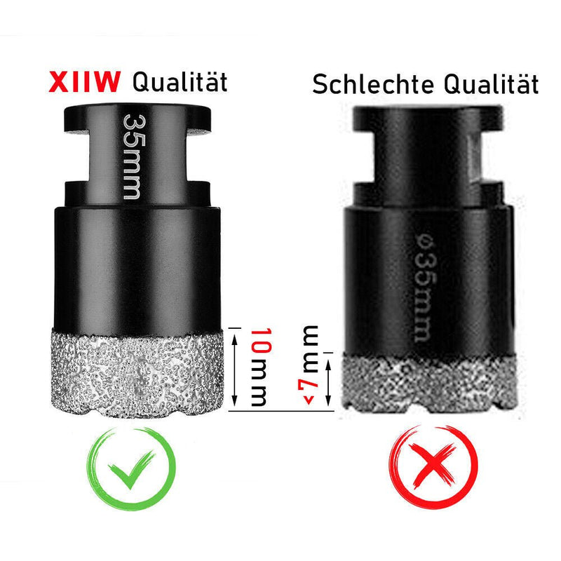 6tlg M14 Diamantbohrer Lochsäge Ø 20/35/40/45/50/68mm Nass+Trocke