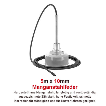 500W Rohrreinigungsgerät Rohrreinigungsmaschine | 8 Köpfe | mit 10 & 16 mm Spiralen - XIIW