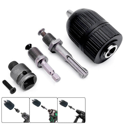 Schnellspannbohrfutter |  2-13mm | 1/2-20UNF | SDS+HEX+Schlagschraubern Adapter - XIIW