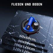 Vakuum Saugheber | Edelstahl Griff | Max 360KG | mit Barometer - XIIW