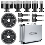 Diamant - Trennscheibe & Bohrkrone Set – Profi Fliesenleger Werkzeug 125mm