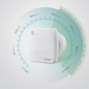 Leise Badlüfter | mit Feuchtesensor / Nachlauffunktion | Ø 100mm | mit Abluft