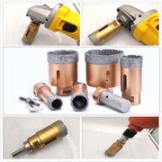 M14 Bohrkrone 20/27/35/55/68+Fingerfräser+HEX Adapter + 2x Diascheibe 125mm