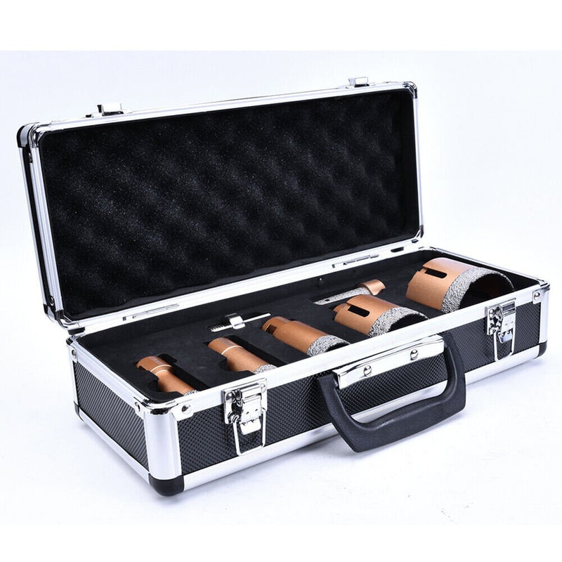 M14 Bohrkrone 20/27/35/55/68+Fingerfräser+HEX Adapter + 2x Diascheibe 125mm