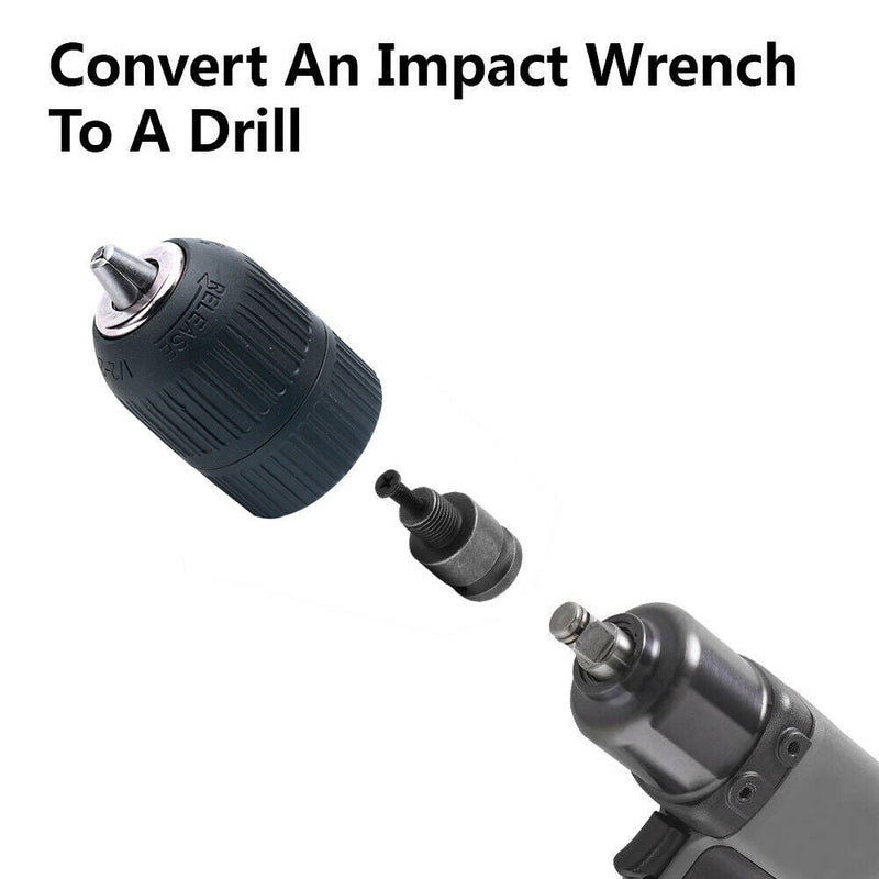 Schnellspannbohrfutter | 2 - 13mm | 1/2 - 20UNF | SDS+HEX+Schlagschraubern Adapter