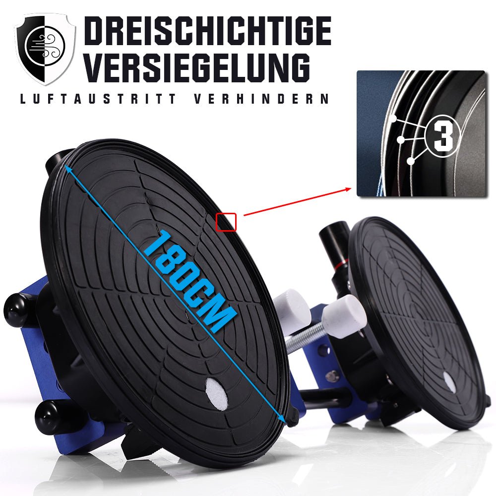 XIIW 180° Vakuumheber Glasheber 7 Zoll Max.180KG Nahtlose Nahtsetzer - 2 Stk
