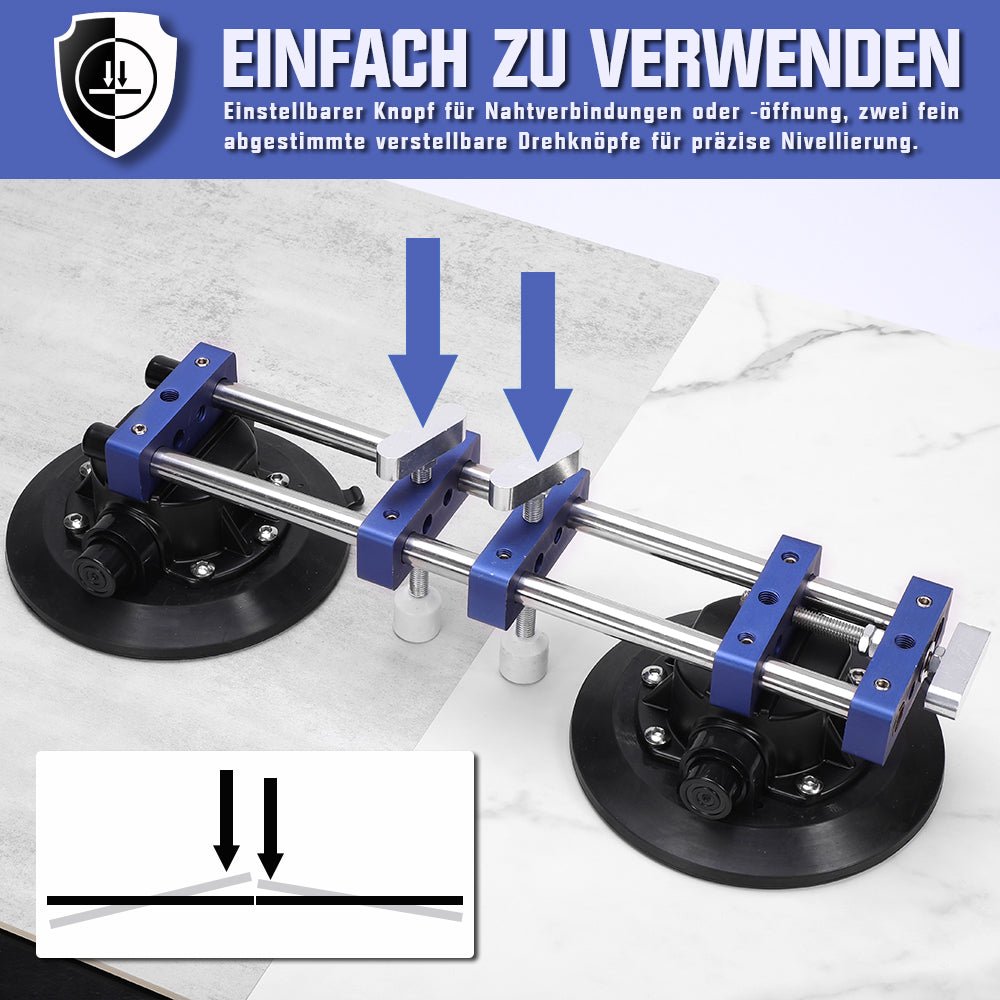 XIIW 180° Vakuumheber Glasheber 7 Zoll Max.180KG Nahtlose Nahtsetzer - 2 Stk