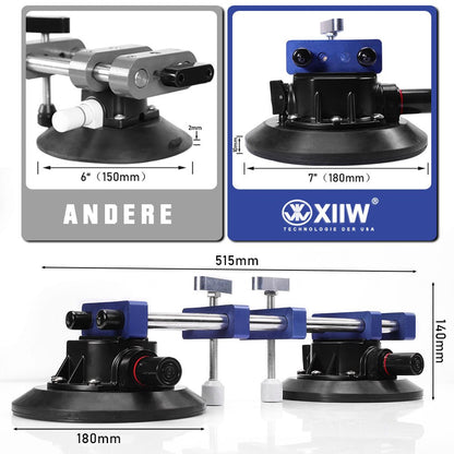 XIIW 180° Vakuumheber Glasheber 7 Zoll Max.180KG Nahtlose Nahtsetzer - 2 Stk