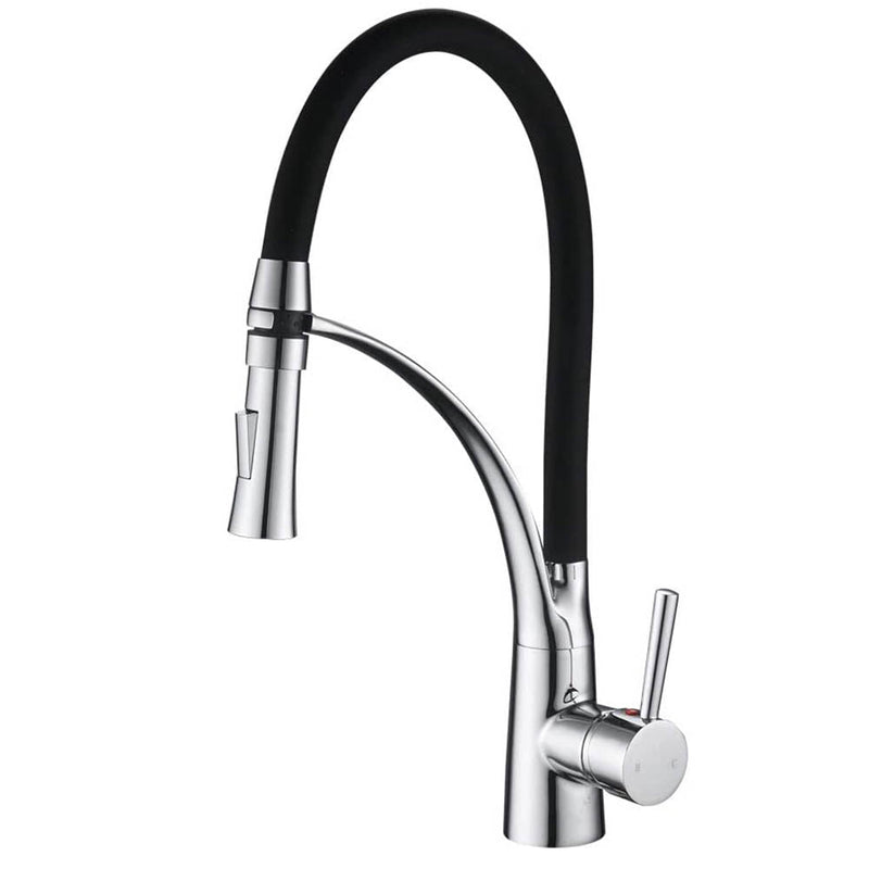 XIIW Wasserhahn Küchenarmatur | Hochdruck | mit Brause | 2 Strahlarten | 360° | Warm - und Kaltwasser